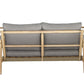 Loungeset HANNA - acaciahout - stof - teak - naturel - grijs