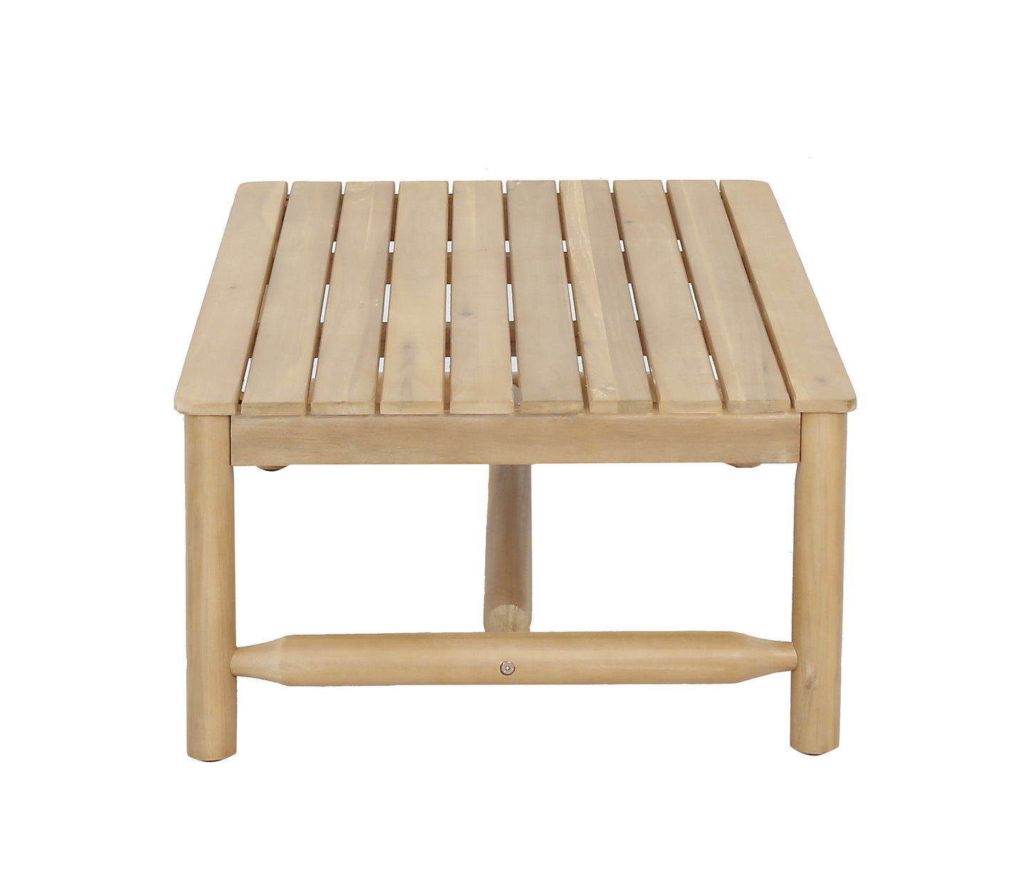 Loungeset HANNA - acaciahout - stof - teak - naturel - grijs