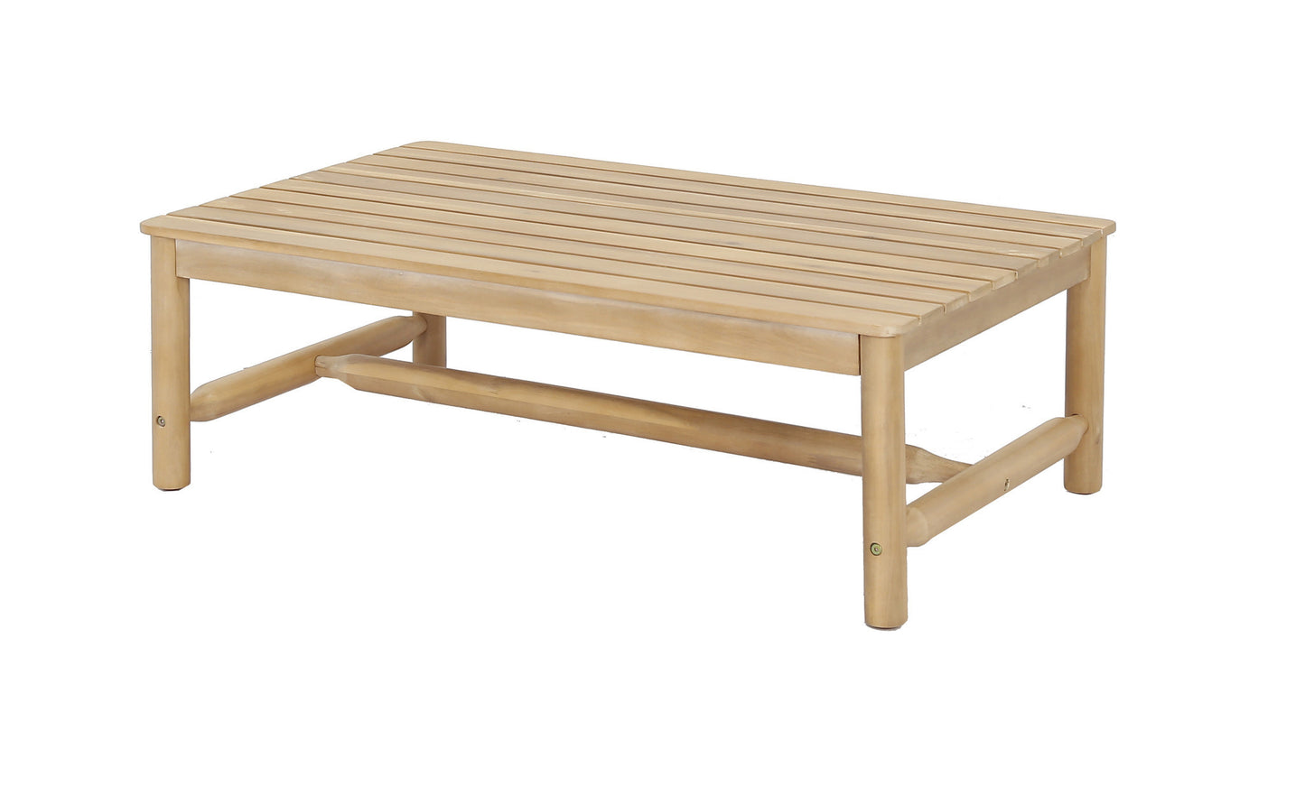 Loungeset HANNA - acaciahout - stof - teak - naturel - grijs