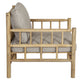 Loungeset BETHANY - acaciahout - stof - bamboe - naturel