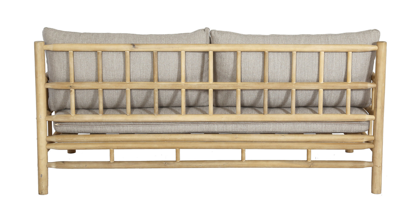 Loungeset BETHANY - acaciahout - stof - bamboe - naturel