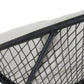Tuin- loungestoel AURORA - acaciahout - wicker - zwart - lichtgrijs - zand