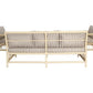 Loungeset SAMANTHA - wicker - aluminium - bamboo look - naturel - grijs
