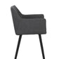 Tuinstoel SERAGO - aluminium - stof - antraciet