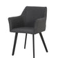 Tuinstoel SERAGO - aluminium - stof - antraciet