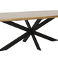 Tuintafel SALO - acaciahout - aluminium - naturel - zwart