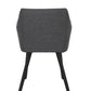 Tuinstoel SERAGO - aluminium - stof - antraciet